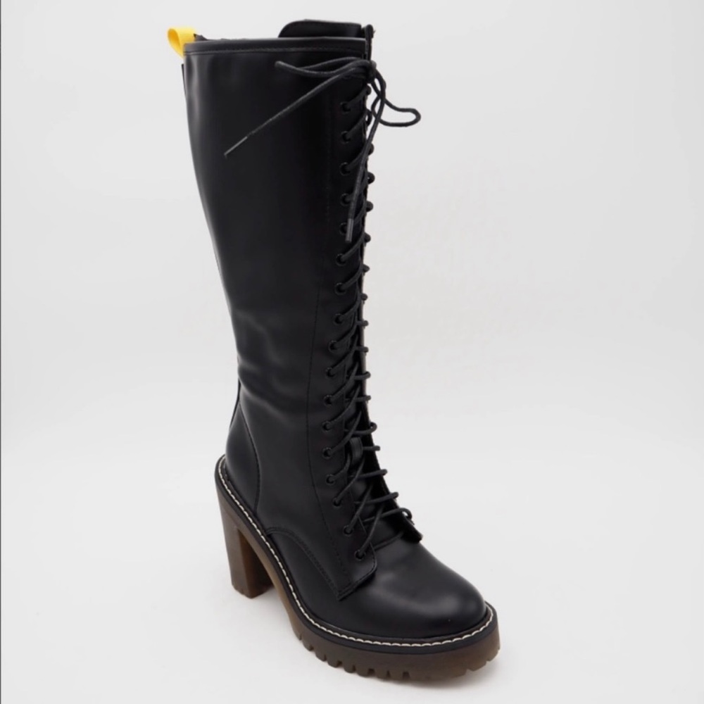 Tall Lace-up Boots - Picture 6 of 8